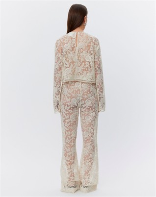 Aaliyah Spring Crochet Bluse